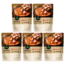 비비고 돼지고기 김치찌개 460g x 5봉, 5개