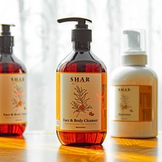 샤르 비건 식물성 페이스 바디 클렌저 스킨 워시 500ml, 샤르 비건 페이스&바디 클렌저 500ml, 1개