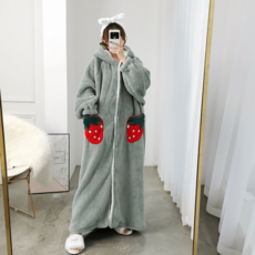 빅사이즈수면원피스 가을 슬립 포근한 편한 기모 홈웨어