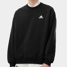 아디다스 오버핏 도톰한 맨투맨 스웻 긴팔티 블랙 PG50505