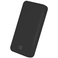 디지지 슬림 듀얼 고속충전 보조배터리 20000mAh, 블랙