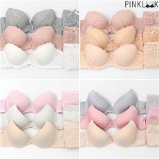 핑크룩 심쿵핏 브라팬티6종 여성속옷세트+선물