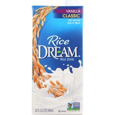 Dream Blends Classic Vanilla Rice Drink 32 oz Dream Blends 클래식 바닐라 쌀 음료 32oz, 1개, 946ml