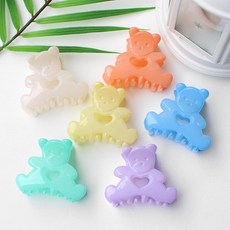 아이유곰돌이집게핀