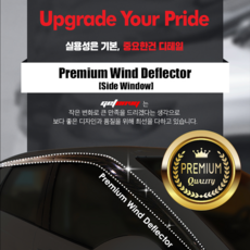 겟엔비 랜드로버 윈도우 디플렉터 [썬바이저], 레인지로버 스포츠(블랙)