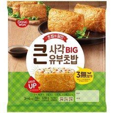 동원에프앤비 동원 큰사각 유부초밥 378g, 2개