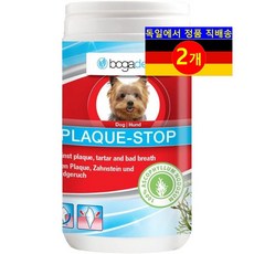 Bogadent 보가덴트 강아지용 치아 구강 위생 플라그 스톱 덴탈 케어 파우더, 70g, 2개