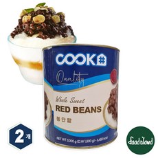 쿡샵 통단팥 빙수팥 팥빙수팥 통밭앙금, 2개, 3kg