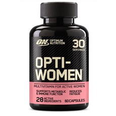 옵티멈뉴트리션_ Optimum Nutrition Opti-Women 면역 지원을 위한 비타민 C 아연 및 D 여성용 일일 종합 보충제 철 캡슐 (60캡슐 120캡슐), [01] 60강아지1팩, 60개, 1개