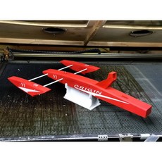 RC 보트 모델링 키트 풍력 새우 XT316 모델 전기 선체 67cm, Red