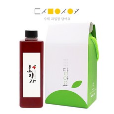 담아요 수제청 1구 선물세트(답례품) 선물용 포장 포함, 1세트, [1구]오미자청650g(플라스틱병)