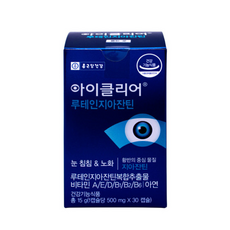 종근당건강 아이클리어 루테인 지아잔틴, 30정, 1개
