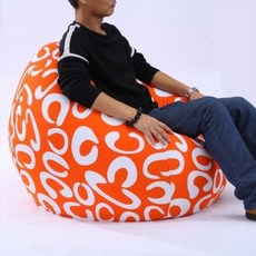 인쇄 된 빈백 소파 의자 게으른 BEANBAG 소파없이 야외 POUF 퍼프 라운지 소파 좌, [0011] [M-75x90CM]