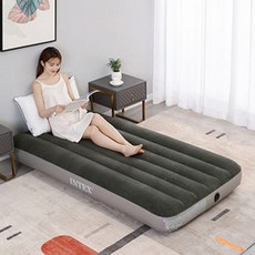 에어매트 광폭싱글 캠핑매트 인텍스 에어 매트리스 캠핑용 야외 텐트 이너 휴대용 침대, 단품