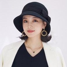 others 677888 예모 영국 론 복고 일 계 어부 모자 여 추 겨울 패션 털 은 한국 판 트 렌 드 리본 펠트 가을 대야