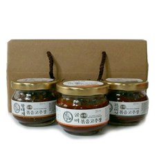 팔도보부상 수제 볶음고추장 3종세트 굴비100g+황태120g+표고버섯120g 비빔밥양념장, 1개