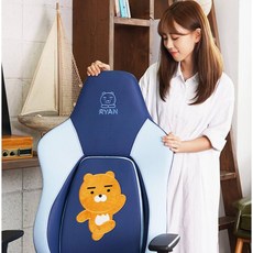 Ycube큐밸리 라이언 카카오프렌즈 프리미엄 게이밍의자, 열심아빠 본상품선택