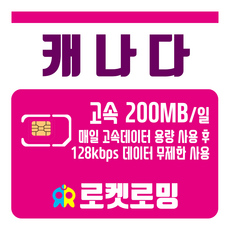[재충전 전용] 미국 캐나다 매일 500MB 무제한데이터 리뷰후기