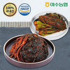 농협 [여수농협] 여수돌산 갓김치 2kg+고들빼기1kg, 1