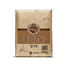 백설 밀가루 중력2등 20kg 1개