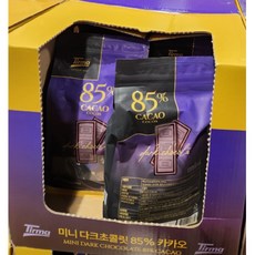 스페인 티르마 미니 다크초콜릿 85% 카카오 코코아 초코렛 800g, 1개