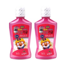 뽀로로는 치카친구 어린이 안심가글 300ml, 4세트, 천연딸기향