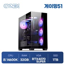 i5 14600K_32GB_RTX4070 SUPER_1TB 씨넥스PC 조립컴퓨터 게이밍51, 32GB - 14600k