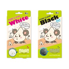 해서린 포어 클리어 코팩 16매 화이트블랙, 블랙 코팩