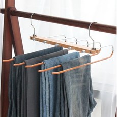 [슬렁슬렁] DIY 이케아 다이소 바지걸이 1초 옷걸이, 로즈골드