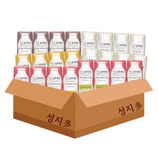 매일유업 상하목장 유기농우유125mL 24개/흰우유8팩+딸기우유8팩+바나나우유4팩+코코아우유4팩/무배, 24개