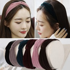 [바보사랑]벨벳 꼬임 헤어밴드 골지 반다나 터번 여자 여성 명품 머리띠