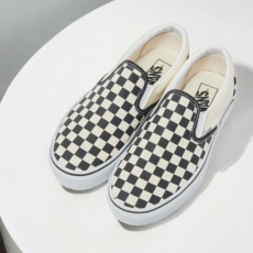 [국내매장판] 반스(VANS) 클래식 슬립온 플랫폼(4cm) 체크보드 - 블랙