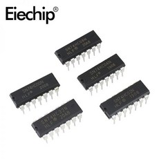 인버터회로 CMOS 집적 회로 (IC) 논리 게이트 및 인버터 DIP 패키지 로직 IC SN74HC00, 04 5 value x10pcs