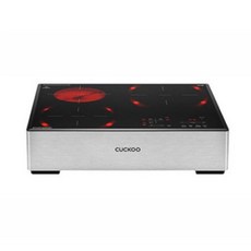 쿠쿠 (150mm) 3구 하이브리드 전기레인지 CIHR-FL304FB [인덕션2구＋하이라이트1구], 단일상품