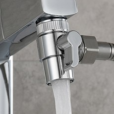 [에센스룸] 각도조절 수도꼭지 워터탭 연장 호스 간편 결합 만능커넥터 세트 50cm 블랙 컬러 1개