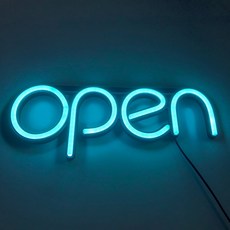 led오픈네온사인보드(블루)