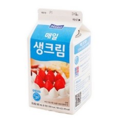 1093. 매일 생크림(유지방38%) 500g - 한박스 12개 [아이스박스 무료]