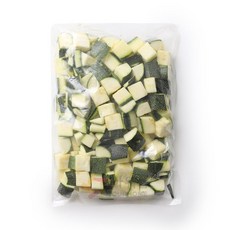 쥬키니호박 커팅 1KG 깍둑 2.5X2.5X2.5cm, 1개, 단품