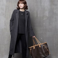하루메이비 A43 테일러드 카라 롱 가디건