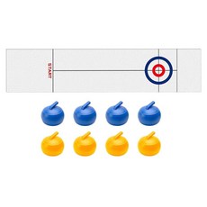 스포츠 게임 세트 탁상 컬링 게임 스포츠 게임 정장 훈련을위한 휴대용 가족 게임 셔플 보드 게임