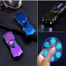 신기한 LED 피젯스피너 USB 충전식 라이터 라이타 GD88 블랙