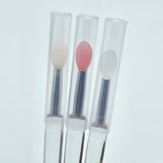 [뷰티 프로젝트] 고급 실리콘 입술붓 2p 립 브러쉬 브러시 메이크업 도구 휴대용 립스머지 핑거팁 셀프 화장 필수 추천, 연분홍 2p