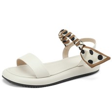 루이비통샌들  Enjoy 여성용 여름 발편한 수제화 스트랩 스카프 더로우 샌들 2022 새로운 