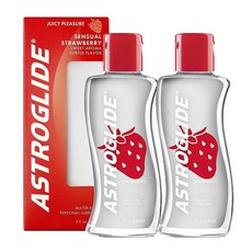 미국 아스트로 글레이드 스트로베리 5oz(148ml) X 2개 Astroglide Strawberry Liquid Water Based 148