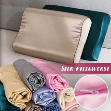 업소용카트 베개 새틴 커버 30cm x 50cm/40cm 60cm 컬러 편안한 Imtation 폼 1, 1개, 40X60CM