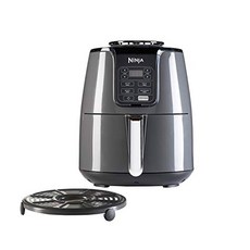 해외 [독일]Ninja Air Fryer [AF100EU] 정밀한 온도 조절이 가능한 검은 색 열풍 튀김기 기름과 지방이없는 튀김기-17077, 단일옵션, 02.5 2 리터