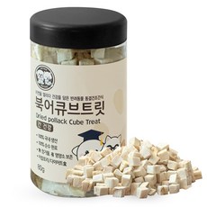 펫티즈 반려동물 동결건조간식 북어 큐브 트릿, 1개, 80g, 북어맛 - 강아지북어트릿