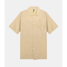TEKLA Poplin Pajamas Short Sleeve Shirt (SWE KH) (포플린 파자마 반팔 셔츠)