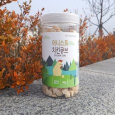 어니스트 치킨 큐브 반려동물 동결건조간식 100g, 닭가슴살, 3개