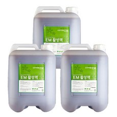 [이엠코라존] EM활성액(20L) 이엠발효액 배양액, 3통, 20kg